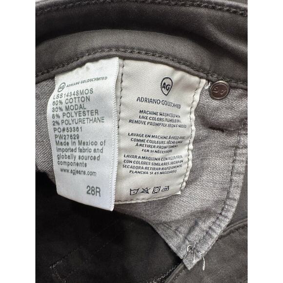 AG Adriano Goldschmied Prima Women's Size 28R Gray Denim Cigarette Leg Jeans - Picture 4 of 8